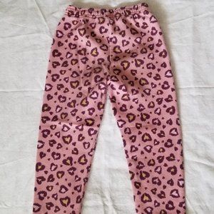 Girl's Pink Cheetah Print Sweatpants